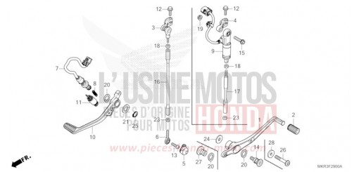 PEDALE CBR1000STL de 2020